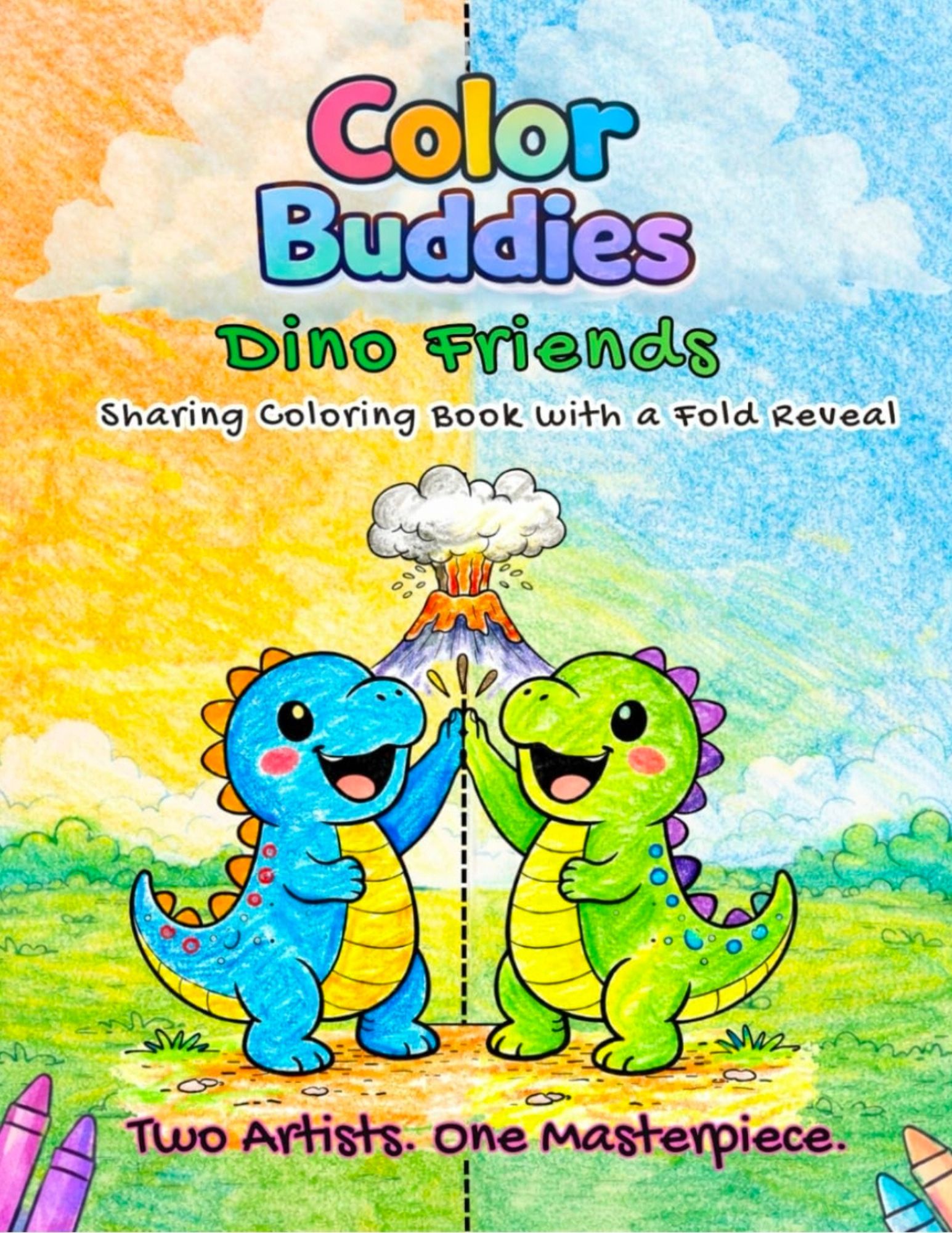 Color Buddies Dino Friends book cover