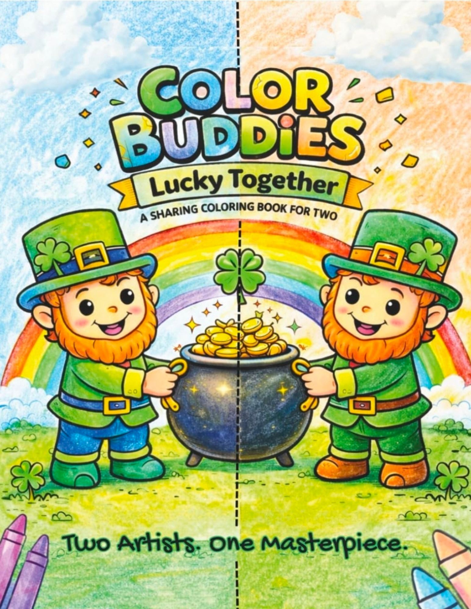 Color Buddies Lucky Together book cover